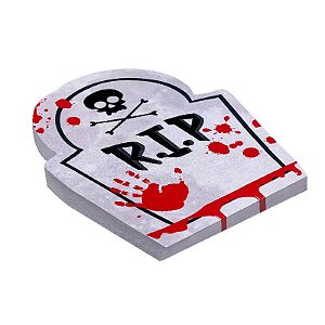 Guardanapo Estampado Folha Dupla Halloween Lápide - 20 Un