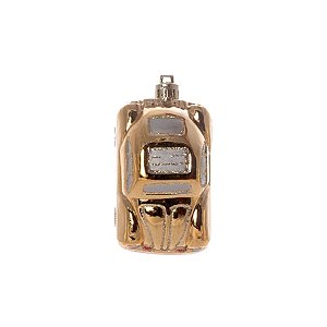 Enfeite para Pendurar Carro Glitter Ouro - 3 Un