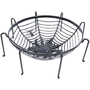 Cesta Halloween Teia de Aranha Preta - 1 Un
