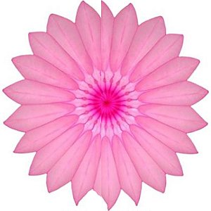 Enfeite de Papel Margarida Primavera Rosa Choque com Pink - 1 Un