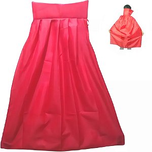 Capa Halloween Gola Alta Juvenil Vermelha 70cm - 1 Un