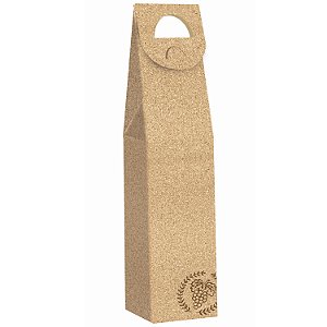Caixa Para Vinho Cortiça Pardo 8,5x8,5x39cm - 10 Un