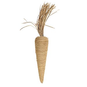 Cenoura Decorativa 75x12x12cm Bege - 1 Un