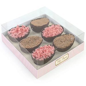 Caixa Degustação Para 4 Mini Ovos 50g Quinn Verde - 6 Un