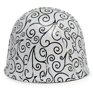 Folha Chumbo Arabesco Branco/Preto 10x9,7cm - 300 Un