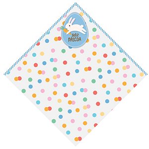 Express Para Ovo Estampado 44x44cm Jump Branco - 25 Un