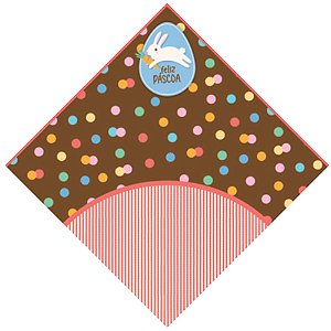 Express Para Ovo Estampado 24x24cm Jump Coral - 25 Un
