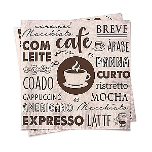 Guardanapo de Papel 32,5x32,5cm O Melhor Café - 20 Un