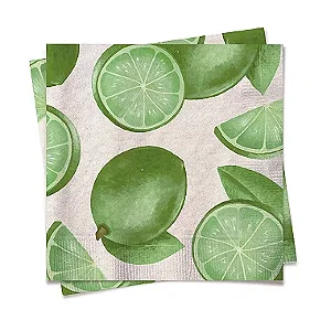 Guardanapo de Papel 32,5x32,5cm Limão Tahiti - 20 Un