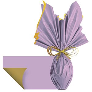 Folha Poli Dupla Face Acetinado Lilás 69x89cm - 25 Un