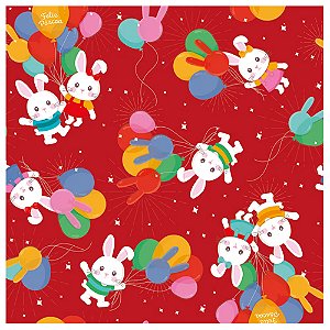 Folha Poli Ballon Vermelho 69x89cm - 100 Un