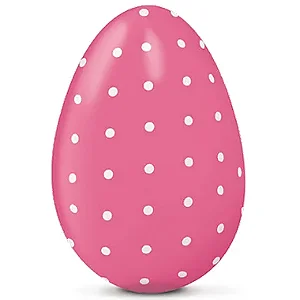 Folha Chumbo Poá Pink/Branco 10x9,7cm - 300 Un