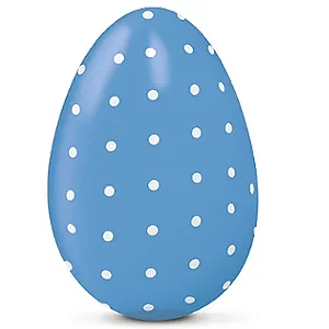 Folha Chumbo Poá Azul/Branco 10x9,7cm - 300 Un