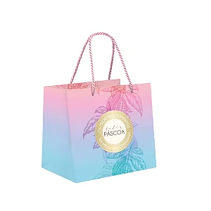 Sacola Premium Para Um Meio Ovo Ombre Degradê M 30x26x14cm - 10 Un