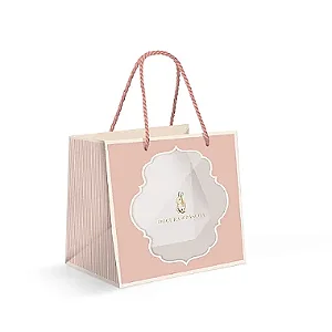 Sacola Premium Para Um Meio Ovo com Visor Laviê Foundant P 22x20x14cm - 10 Un
