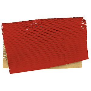 Papel Colméia Liso 50x50cm Vermelho - 10 Un