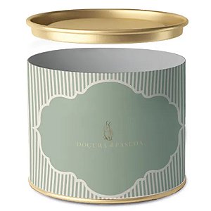 Lata Para Ovo Rígida 500g Páscoa Lavie Composê Sav/Amd 12,5x22cm - 12 Un