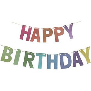 Faixa Happy Birthday Colorida HA494 - 1 Un