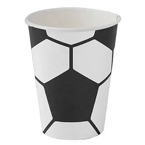 Copo de Papel 200ml Bola Futebol - 10 Un