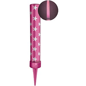 Vela Vulcão Rosa Chama Colorida - 1 Un