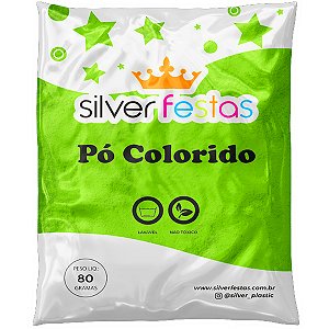 Pó Colorido 80g Verde - 1 Un