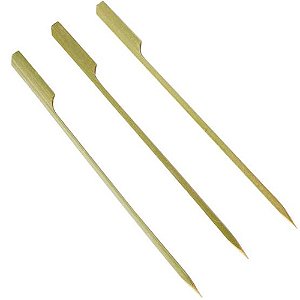 Palito em Bambu Para Petiscos 18cm Taco de Golf - 20 Un