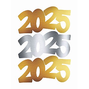 Aplique Artesanal Cartonado Réveillon 2025 G - 5 Un