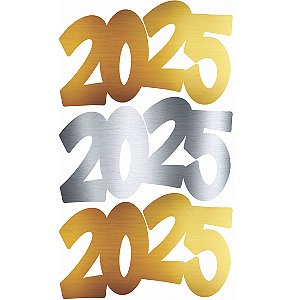 Aplique Artesanal Cartonado Réveillon 2025 GG - 5 Un