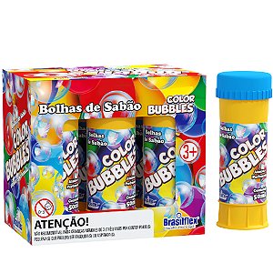 Lembrancinha Infantil - Bolhas de Sabão Color Bubbles - 1 Tubo com 50ml