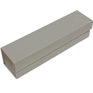 Caixa Rígida Dobrável Retangular com Ímã Garrafa Gris 33x8,5x8,5cm - 5 Un