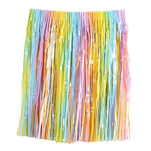 Saia Carnaval Metalizada Candy Color Colorida 40cm - 1 Un