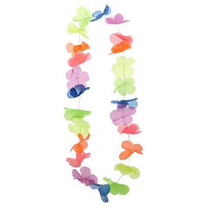 Colar Carnaval Havaiano Colorido - 1 Un