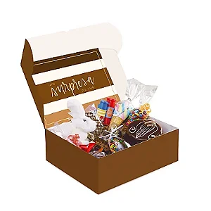 Cesta Na Caixa Tons de Chocolate 33x23x10cm - 10 Un