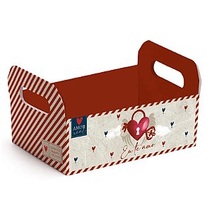 Kit Caixote de Cartão Amor Real P 16x10,5x4,5cm - 10 Un