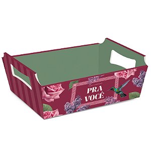 Kit Cesta de Cartão Brigitte M 22x15x9cm - 10 Un