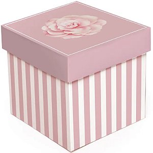 Kit Caixa Cubo Camélia GG 19x19x19cm - 10 Un