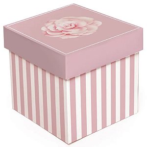 Kit Caixa Cubo Camélia M 15x15x15cm - 10 Un
