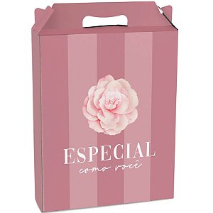 Kit Caixa Maleta Retangular Vertical Camélia G 21x7,5x26cm - 10 Un