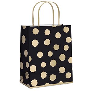 Kit Sacola de Papel Big Ball GG 39x32x16cm Preto - 10 Un
