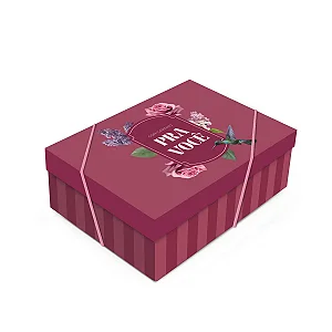 Kit Caixa Retangular com Tampa Brigitte G 46x33x14cm - 10 Un