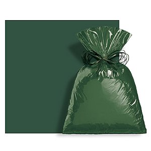 Saco Para Presente Metalizado 45x59cm Dark Green - 25 Un