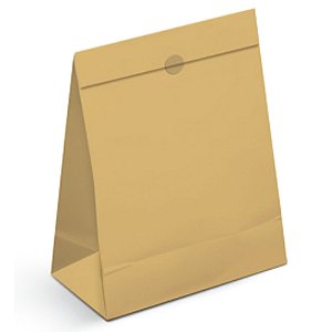 Kit Saco de Papel Para Presente G 35x26,5x11,5cm Butter Yellow Amarelo - 10 Un