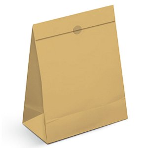 Kit Saco de Papel Para Presente GG 41x32,5x13cm Butter Yellow Amarelo - 10 Un