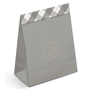 Kit Saco de Papel Para Presente P 22x15x7cm Trevor - 10 Un