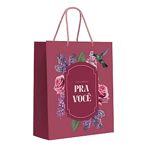Kit Sacola de Papel Premium Brigitte M 31x26x10cm - 10 Um