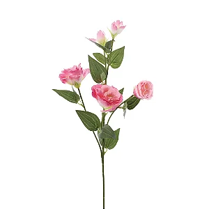 Flores Decorativas Permanentes - Rosas X5 68cm Rosa - 1 Haste