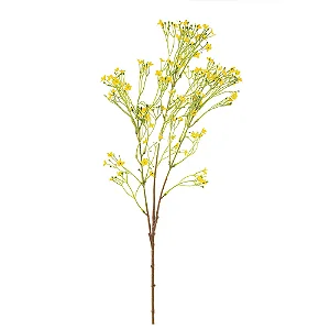 Flores Decorativas Permanentes - Wallflower X36 72cm Amarelo - 6 Hastes