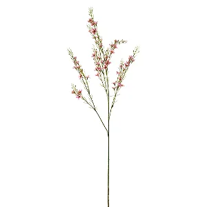 Folhas Decorativas Permanentes - Pick Folhagem e Flores 1,10 Metros Rosa - 1 Haste