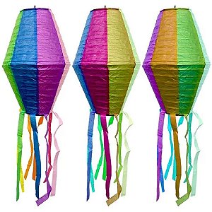 Enfeite Balão Lanterna para Festa Junina em Papel 45cm - 1 Un