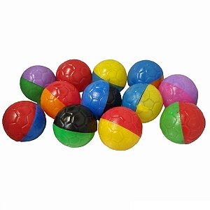 Lembrancinha Infantil - Mini Bolas Coloridas - 12 Un